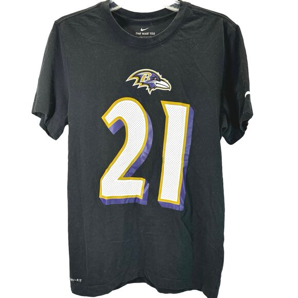 Nike Tee NFL Baltimore Ravens Ingram II Dri-Fit Graphic Tee Men sz S - Picture 1 of 5